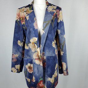 Solitaire faux suede floral jacket Clearance